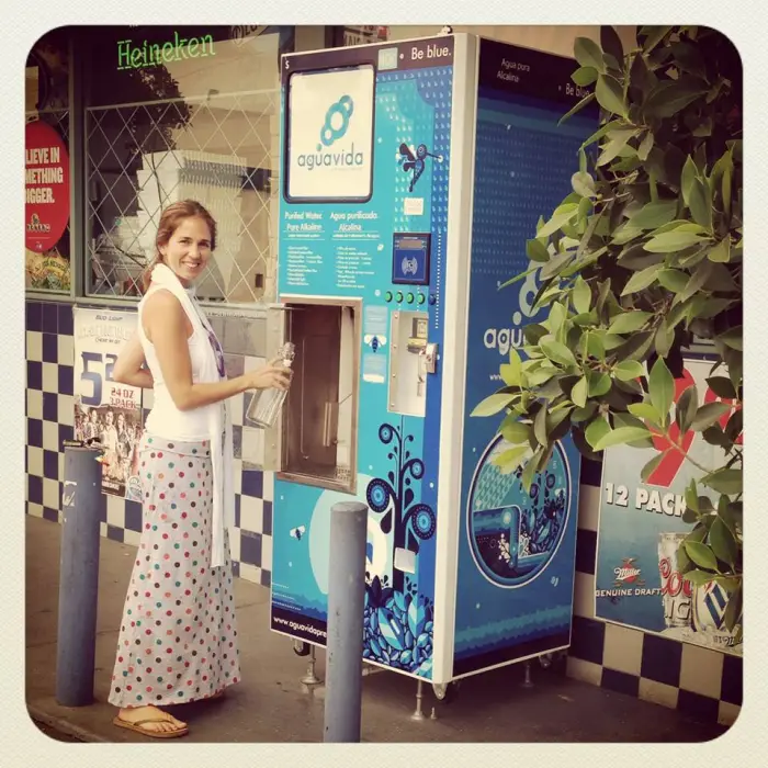máquina vending de agua